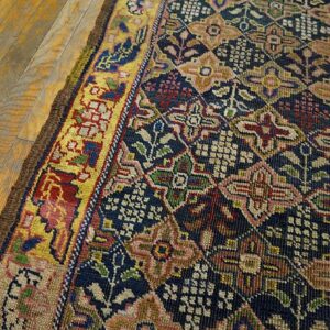 Antique W. Persian Bijar Carpet 3'3"×14'10" Long Runner, 19th Century - detail view 6