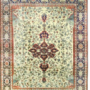 Classic Traditional Multicolor Hand Knotted Wool Rug