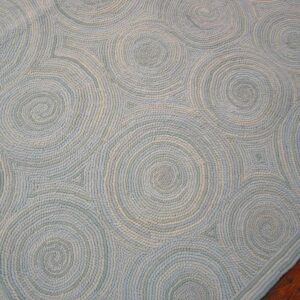 Contemporary American Hooked Rug — Aesthetic Modern Design, NEC Rugs - detail view 10