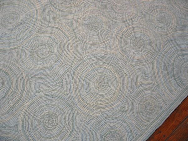 Contemporary american hooked rug — aesthetic modern design, nec rugs - detail view 10