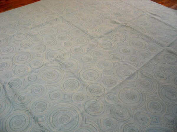 Contemporary american hooked rug — aesthetic modern design, nec rugs - detail view 12