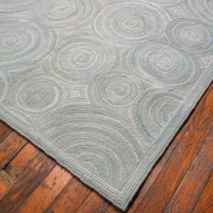 Contemporary American Hooked Rug — Aesthetic Modern Design, NEC Rugs - detail view 13