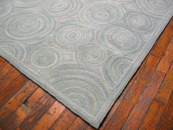 Contemporary american hooked rug — aesthetic modern design, nec rugs - detail view 13