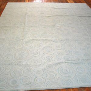 Contemporary American Hooked Rug — Aesthetic Modern Design, NEC Rugs - detail view 2