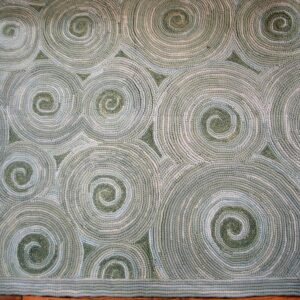 Contemporary American Hooked Rug — Aesthetic Modern Design, NEC Rugs - detail view 3