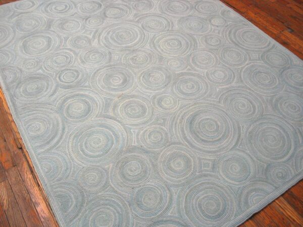 Contemporary american hooked rug — aesthetic modern design, nec rugs - detail view 6