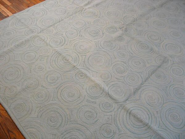 Contemporary american hooked rug — aesthetic modern design, nec rugs - detail view 7