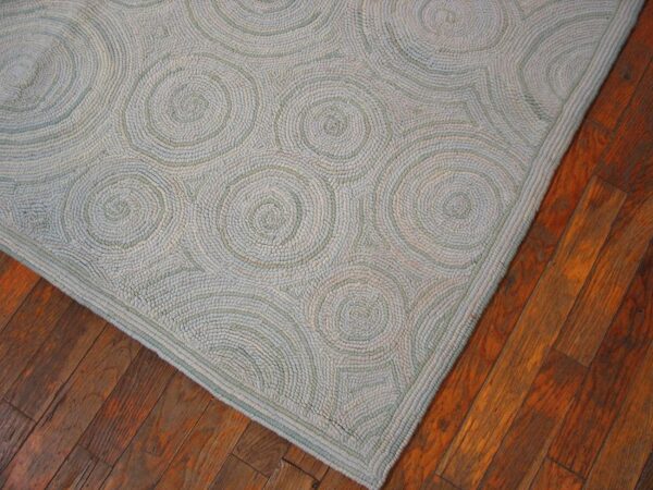 Contemporary american hooked rug — aesthetic modern design, nec rugs - detail view 8