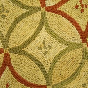 Contemporary American Hooked Rug — Astonishing Geometric Pattern - detail view 5