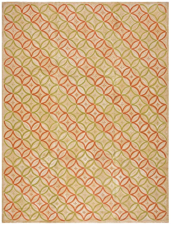 Contemporary american hooked rug 6'ã—9' (183ã—274 cm) â€” cotton hooked rug