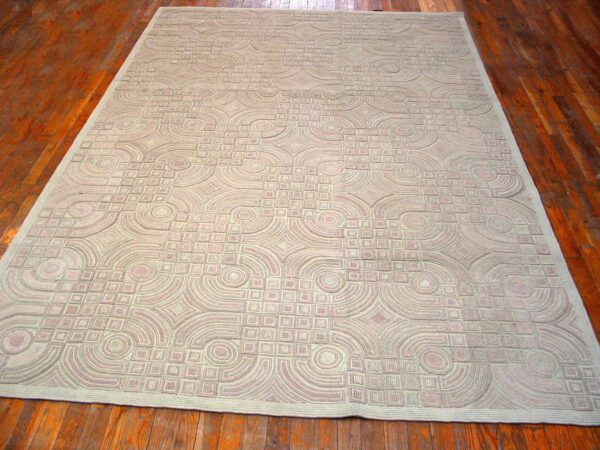 Contemporary american hooked rug — extraordinary modern design - detail view 1