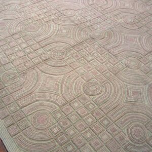 Contemporary American Hooked Rug — Extraordinary Modern Design - detail view 2
