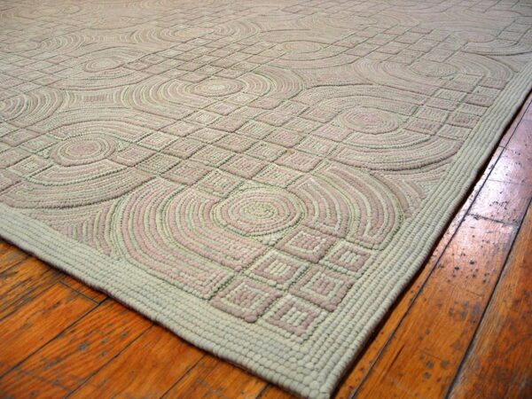 Contemporary american hooked rug — extraordinary modern design - detail view 4