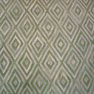 Contemporary American Hooked Rug — Light Color Diamond Rag Rug - detail view 2