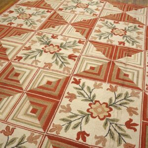 Contemporary American Hooked Rug â€” Special Modern Design - detail view 5