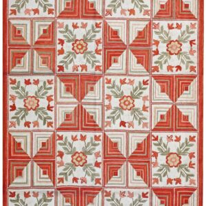 Contemporary American Hooked Rug — Special Modern Design