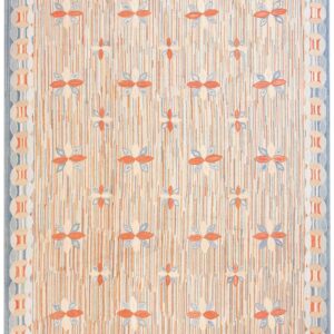 Contemporary American Hooked Rug â€” Surprising Bright Color Combination