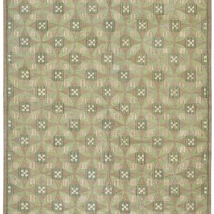 Contemporary American Hooked Rug 6'Ã—9' â€” Traditional Beige Color