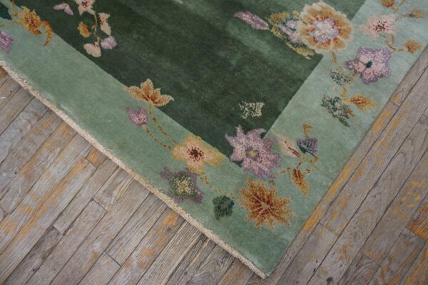 Contemporary chinese art deco style carpet 7'10"×10'5" hand-knotted wool 11 Contemporary chinese art deco style carpet 7'10"ã—10'5" hand-knotted wool - detail view 10