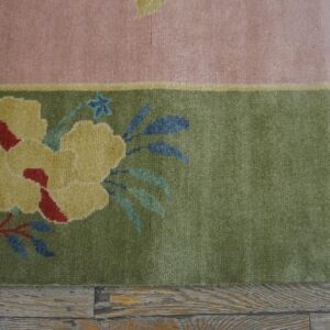 Contemporary Chinese Art Deco Style Carpet 8'10"Ã—11'8" Hand-Knotted Wool - detail view 7