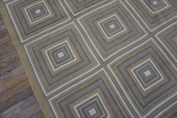 Contemporary cotton hooked rug 9'ã—12' hand-hooked - detail view 4
