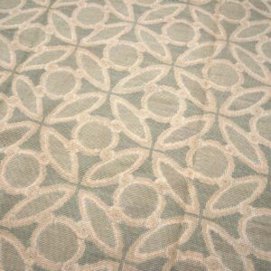 Contemporary Handwoven Wool Needlepoint Flat-Weave Rug, refined classical composition - detail view 4