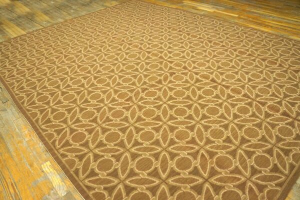 Contemporary handwoven wool needlepoint flat-weave rug with silk highlights, an admirable contemporary composition with silk highlights - detail view 2