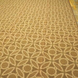 Contemporary Handwoven Wool Needlepoint Flat-Weave Rug with silk highlights, an admirable contemporary composition with silk highlights - detail view 4