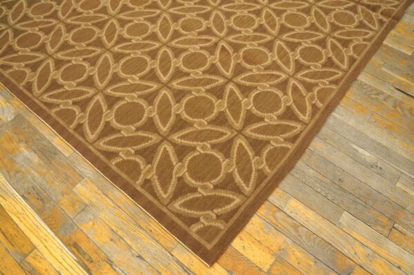 Contemporary handwoven wool needlepoint flat-weave rug with silk highlights, an admirable contemporary composition with silk highlights - detail view 6