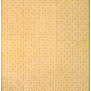 Contemporary Handwoven Wool Needlepoint Flat-Weave Rug with silk highlights, a brilliant contemporary composition with silk highlights