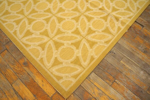 Contemporary handwoven wool needlepoint flat-weave rug with silk highlights, a brilliant contemporary composition with silk highlights - detail view 10