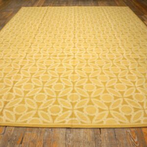 Contemporary Handwoven Wool Needlepoint Flat-Weave Rug with silk highlights, a brilliant contemporary composition with silk highlights - detail view 1