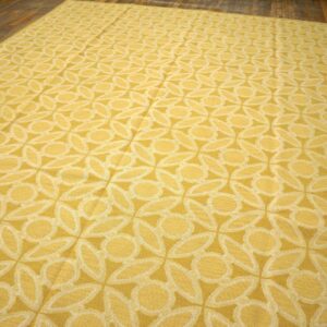Contemporary Handwoven Wool Needlepoint Flat-Weave Rug with silk highlights, a brilliant contemporary composition with silk highlights - detail view 3