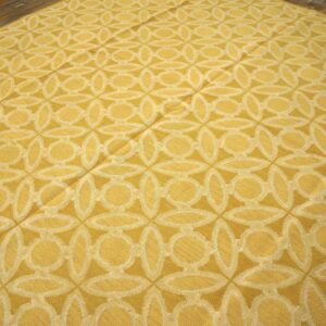 Contemporary Handwoven Wool Needlepoint Flat-Weave Rug with silk highlights, a brilliant contemporary composition with silk highlights - detail view 6