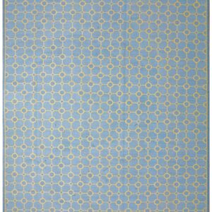 Contemporary Handwoven Wool Needlepoint Flat-Weave Rug with silk highlights, a charming contemporary composition with silk highlights