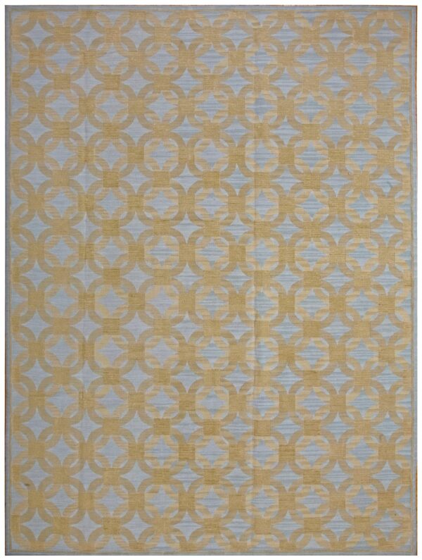 Contemporary handwoven wool needlepoint flat-weave rug with silk highlights, a decorative contemporary composition with silk highlights 1 Contemporary handwoven wool needlepoint flat-weave rug with silk highlights, a decorative contemporary composition with silk highlights