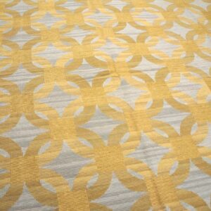 Contemporary Handwoven Wool Needlepoint Flat-Weave Rug with silk highlights, a decorative contemporary composition with silk highlights - detail view 8