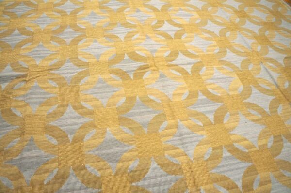 Contemporary handwoven wool needlepoint flat-weave rug with silk highlights, a decorative contemporary composition with silk highlights 9 Contemporary handwoven wool needlepoint flat-weave rug with silk highlights, a decorative contemporary composition with silk highlights - detail view 8