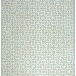 Contemporary Handwoven Wool Needlepoint Flat-Weave Rug with silk highlights, an excellent decorative composition with silk highlights
