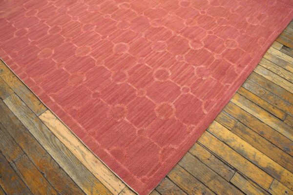 Contemporary handwoven wool needlepoint flat-weave rug with silk highlights, an exuberant contemporary composition with silk highlights - detail view 2