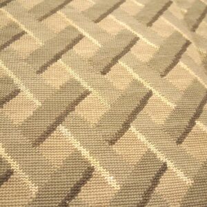 Contemporary Handwoven Wool Needlepoint Flat-Weave Rug with silk highlights, a radiant contemporary composition with silk highlights - detail view 7