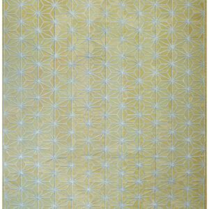 Contemporary Handwoven Wool Needlepoint Flat-Weave Rug with silk highlights, a refined decorative composition with silk highlights