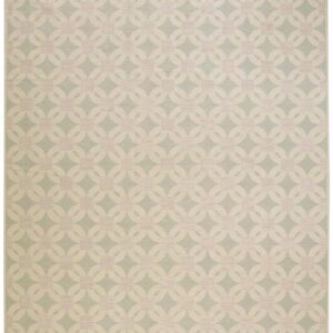 Contemporary Handwoven Wool Needlepoint Flat-Weave Rug with silk highlights, a refined composition with silk highlights