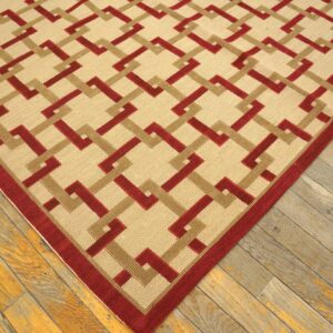 Contemporary Handwoven Wool Needlepoint Flat-Weave Rug with silk highlights, a splendid decorative composition with silk highlights - detail view 6