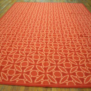 Contemporary Handwoven Wool Needlepoint Flat-Weave Rug with silk highlights, a striking contemporary composition with silk highlights - detail view 1