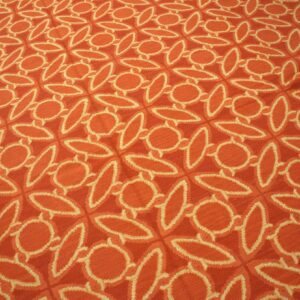 Contemporary Handwoven Wool Needlepoint Flat-Weave Rug with silk highlights, a striking contemporary composition with silk highlights - detail view 6