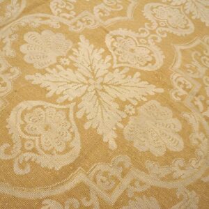 Contemporary Handwoven Wool Needlepoint Rug â€” Beige-Ivory Color - detail view 10