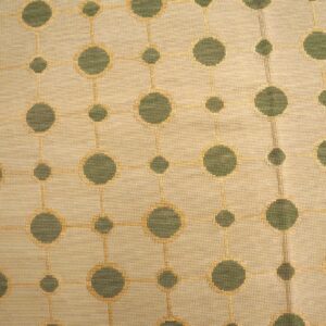 Contemporary Handwoven Wool Needlepoint Rug, Green with silk highlights - detail view 4