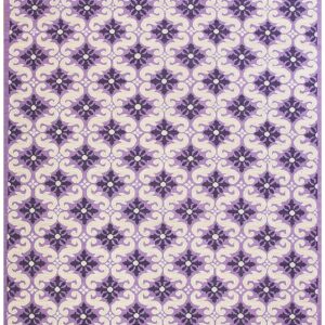 Contemporary Handwoven Wool Needlepoint Rug — Rare Geometric Pattern