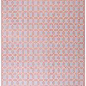Contemporary Handwoven Wool Needlepoint Rug — Special Geometric